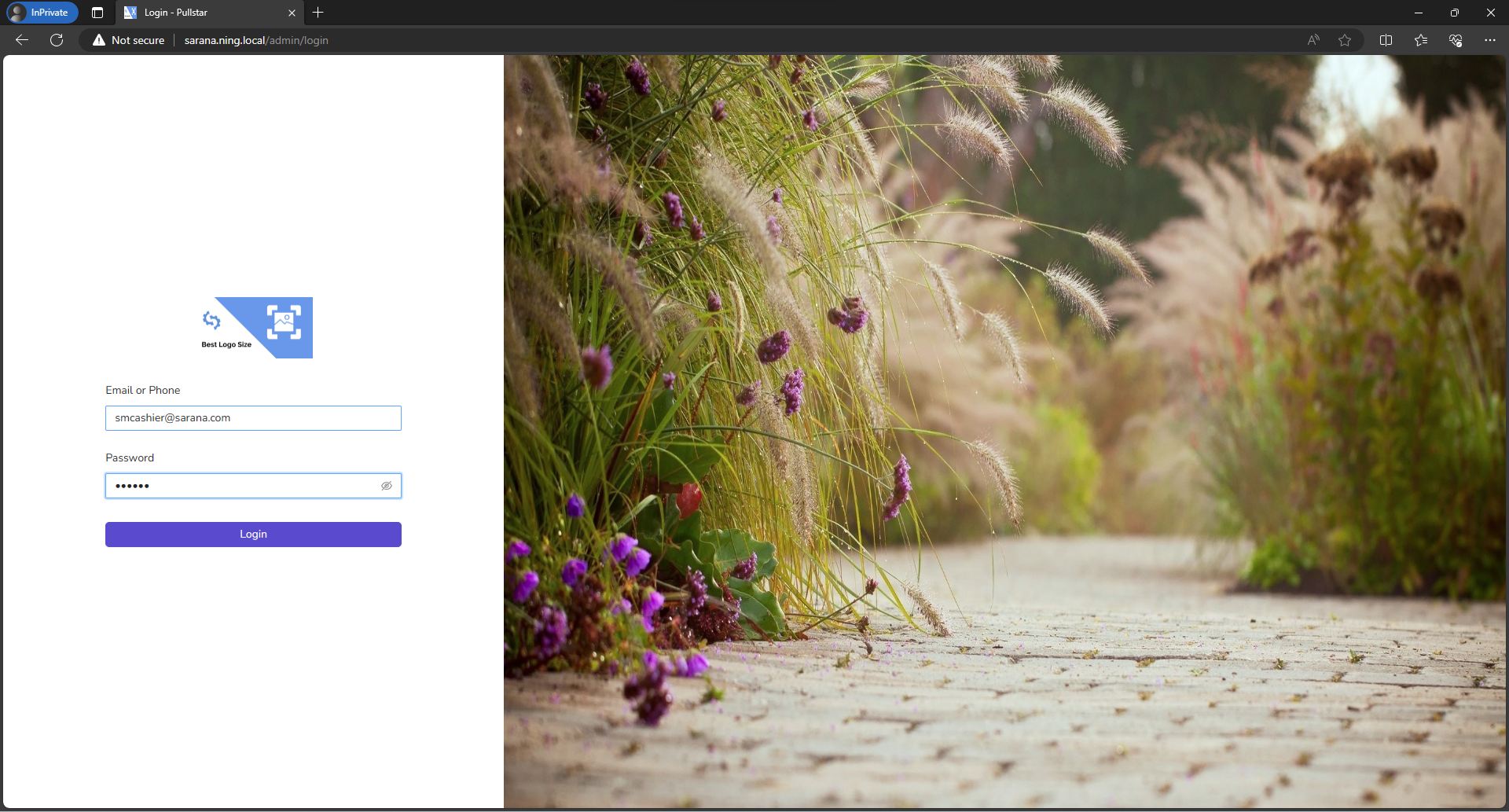 Login Screen