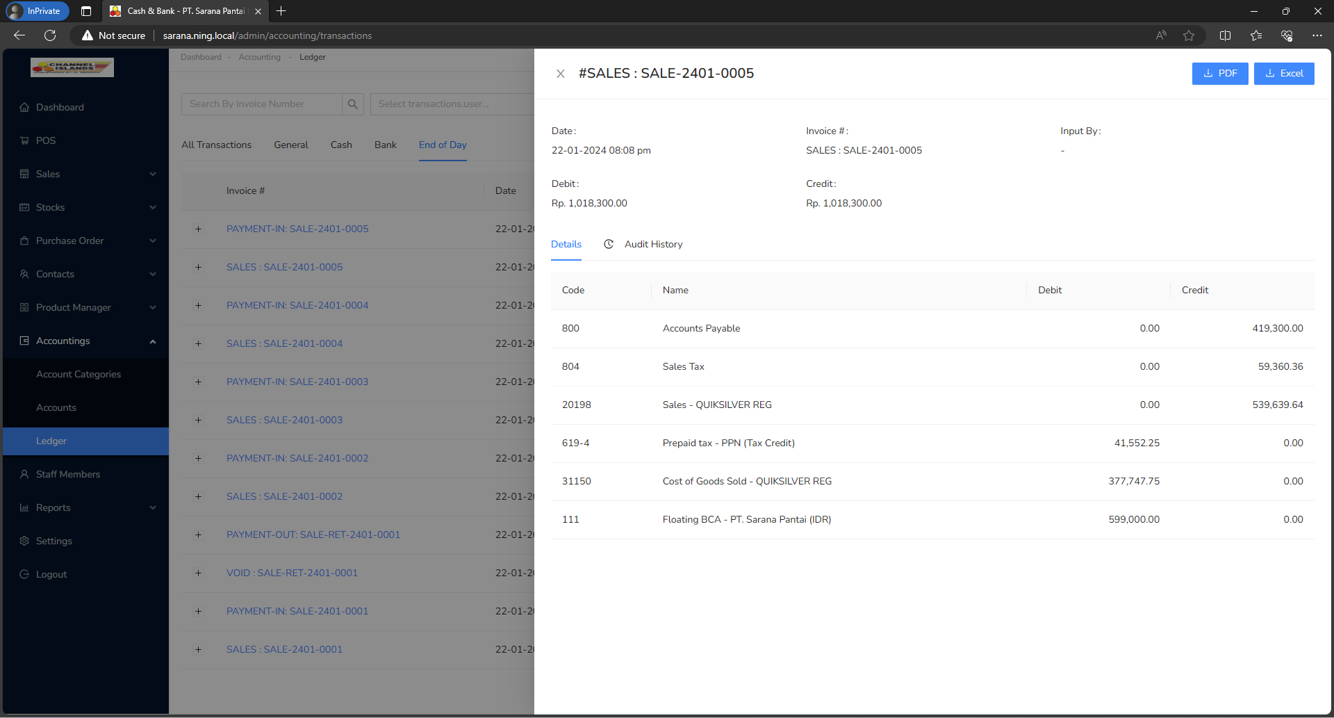 Sales Details